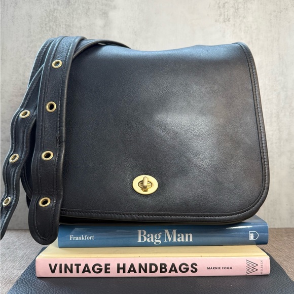 🖤 Vintage Coach Stewardess Crossbody Bag | Black |9525 | 2001 | Costa Rica - Picture 2 of 11